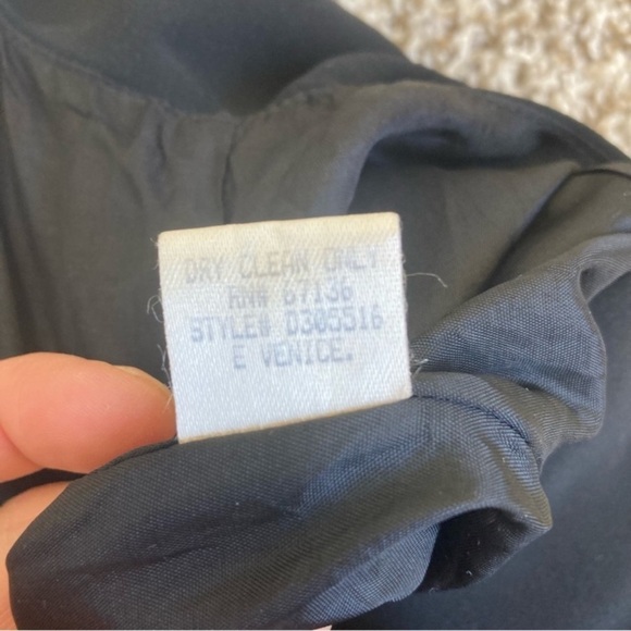 Vintage 90s Dark Academia Whimsygoth Preppy Pleated Maxi Dress Drop Waist Sz 10 - Picture 15 of 15